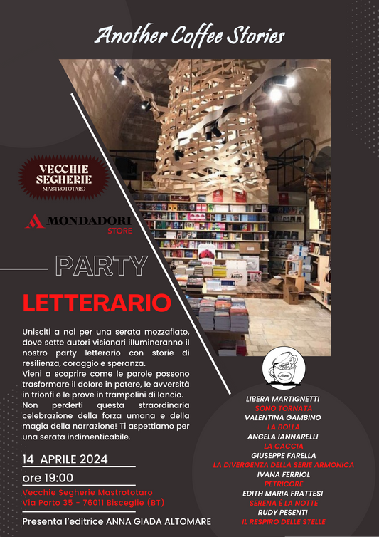 Another Coffee Stories Editore porta i party letterari di New York alle Vecchie Segherie Mondadori