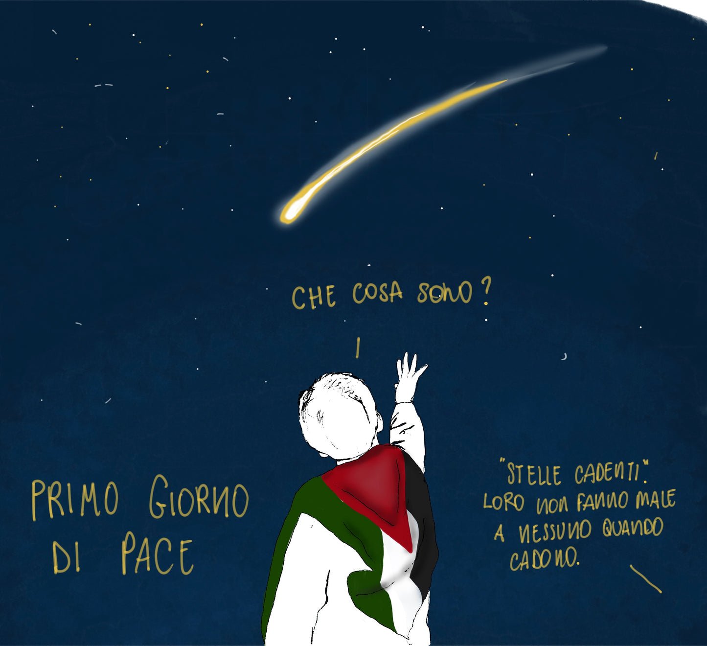 PRIMO GIORNO DI PACE — illustrazione di Giulia Palladini