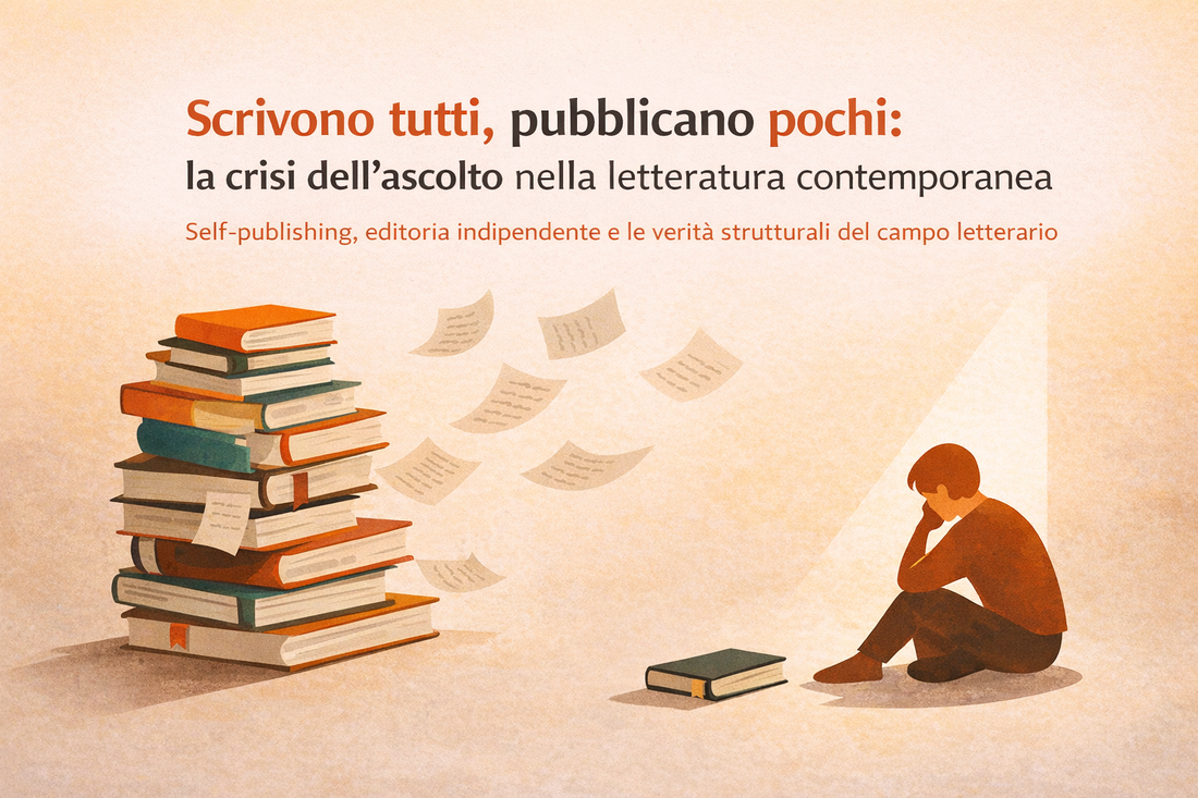 Scrivono tutti, pubblicano pochi: la crisi dell’ascolto nella letteratura contemporanea
